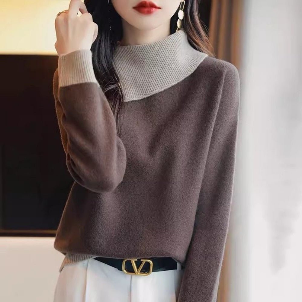 配色クラシックセーター｜オフィスカジュアル レディース 通販【ミレジェネ】