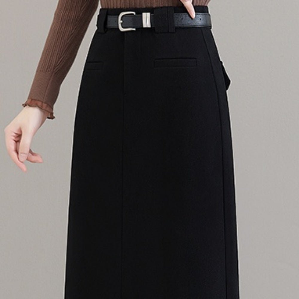 フロントポケットタイトスカート｜オフィスカジュアル レディース 通販【ミレジェネ】