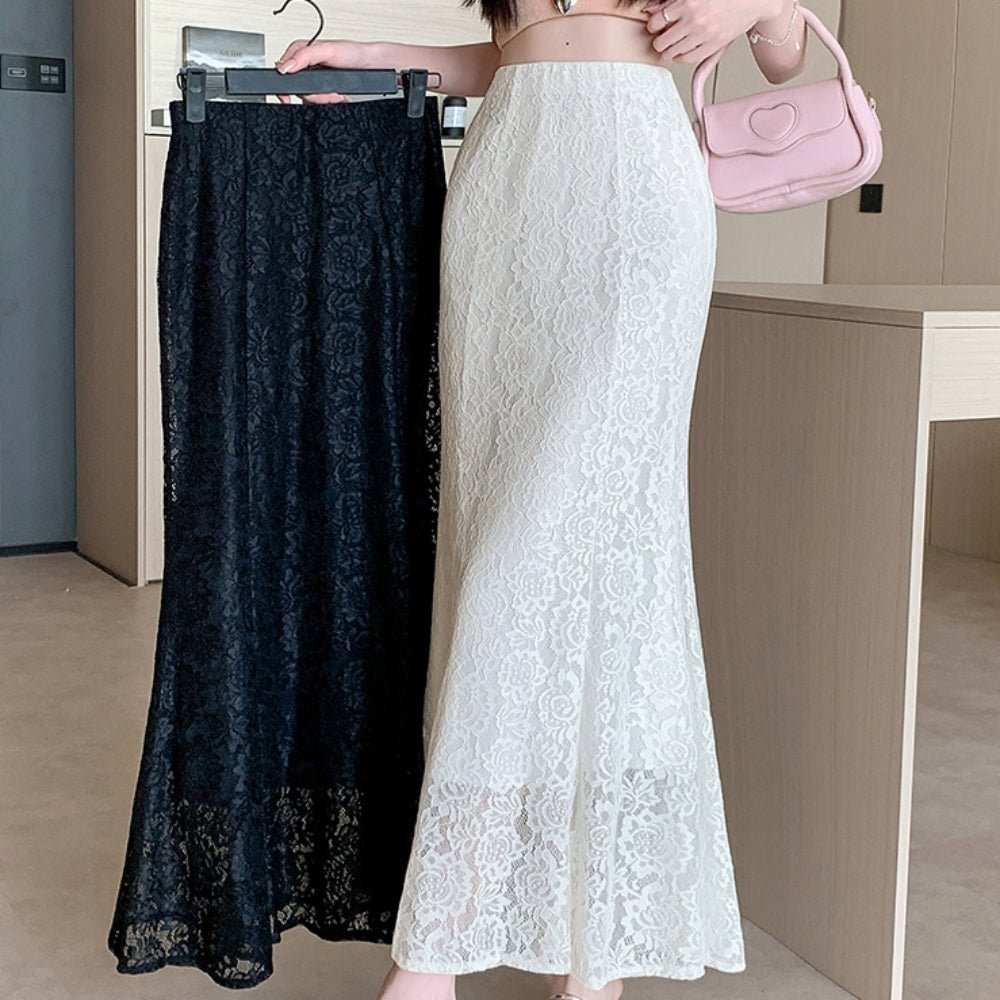 レース地ロングマーメイドスカート｜オフィスカジュアル レディース 通販【ミレジェネ】
