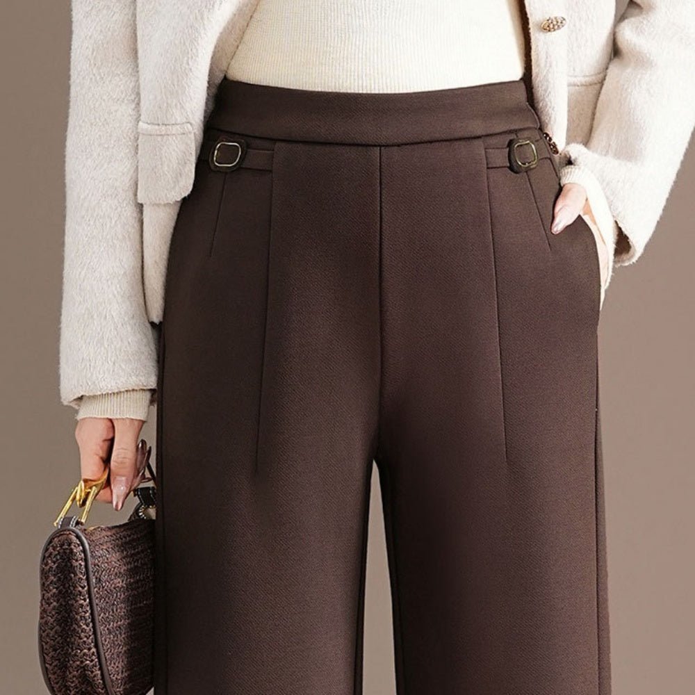 裏起毛スラックスパンツ｜オフィスカジュアル レディース 通販【ミレジェネ】