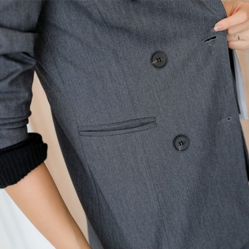 ハイウエストワイドパンツ・ダブルジャケットセットアップ｜オフィスカジュアル レディース 通販【ミレジェネ】