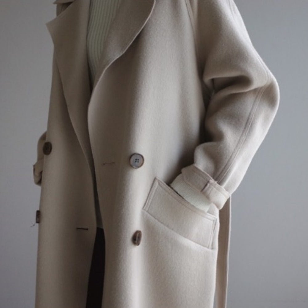 クラシックダブルロングコート｜オフィスカジュアル レディース 通販【ミレジェネ】