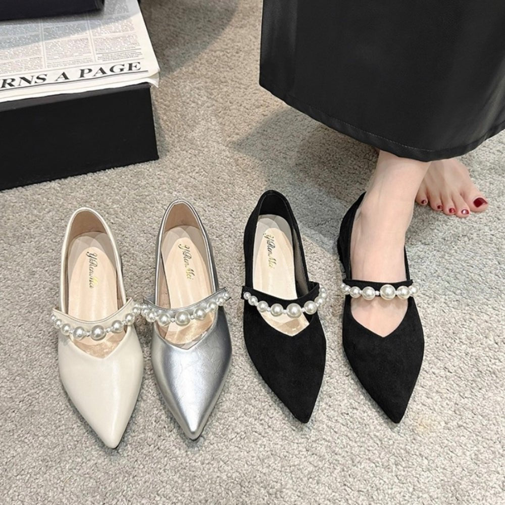 パールアクセントアッパーパンプス｜オフィスカジュアル レディース 通販【ミレジェネ】