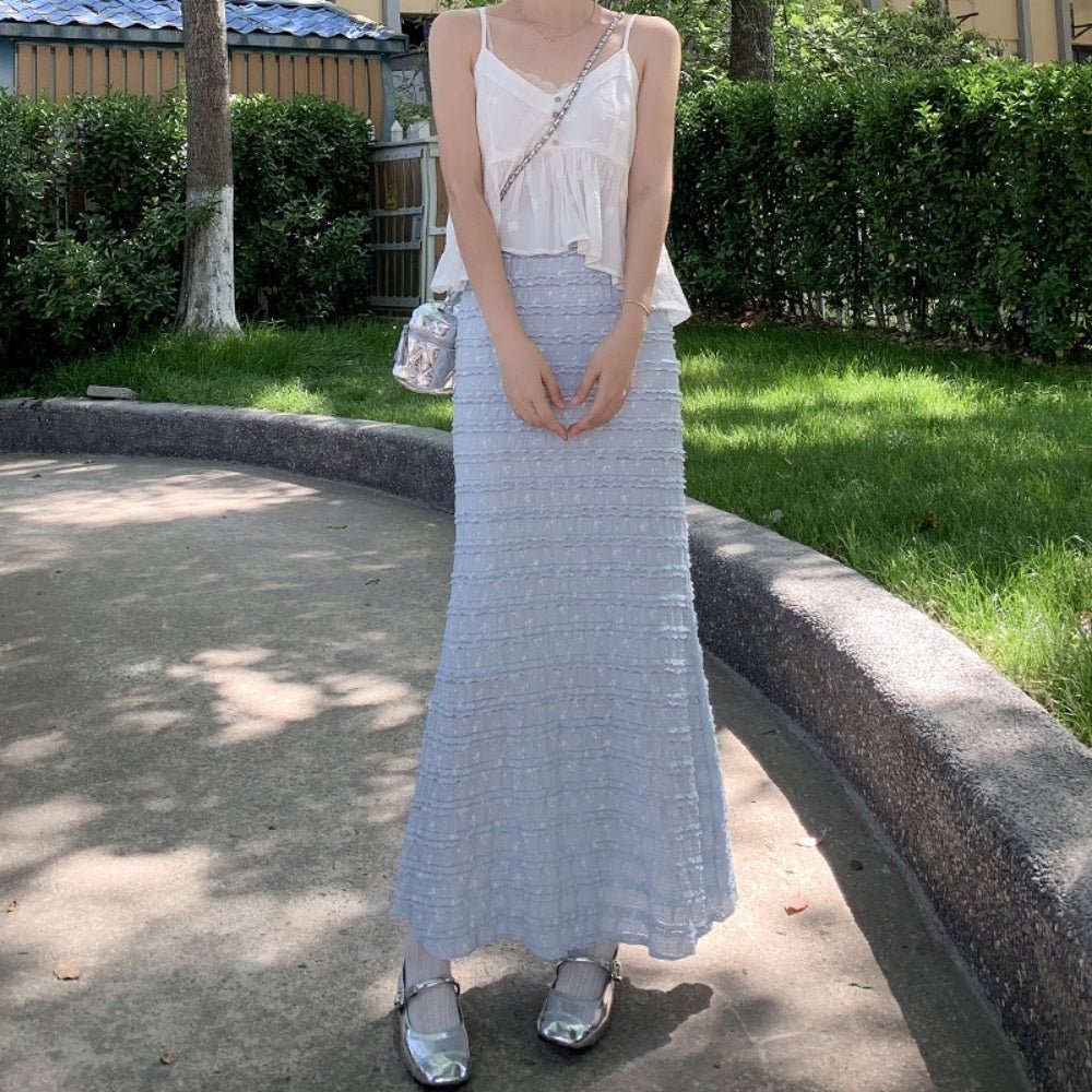 小花柄フリルマーメイドスカート｜オフィスカジュアル レディース 通販【ミレジェネ】