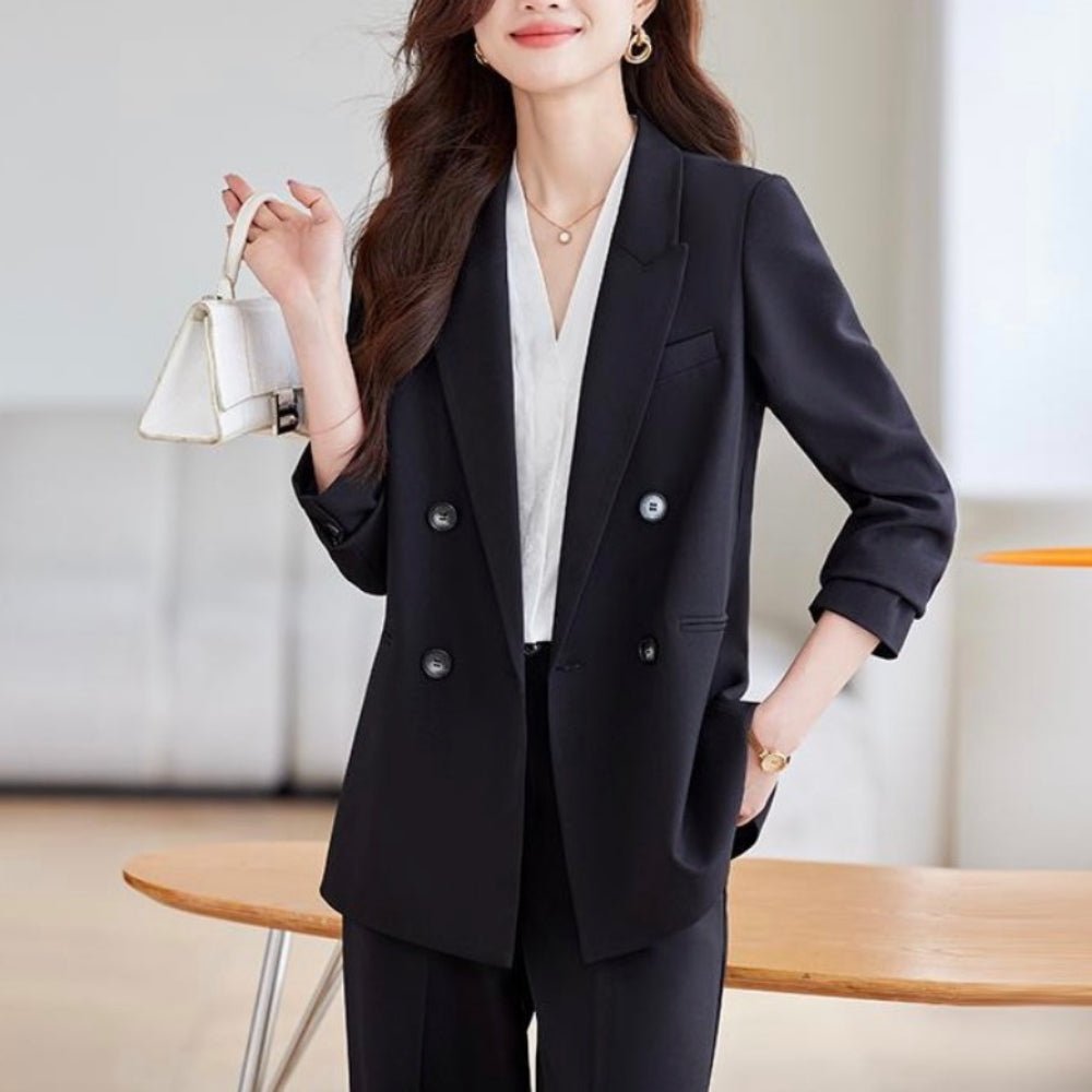 ロングテーラードジャケット・ストレートパンツセットアップ｜オフィスカジュアル レディース 通販【ミレジェネ】