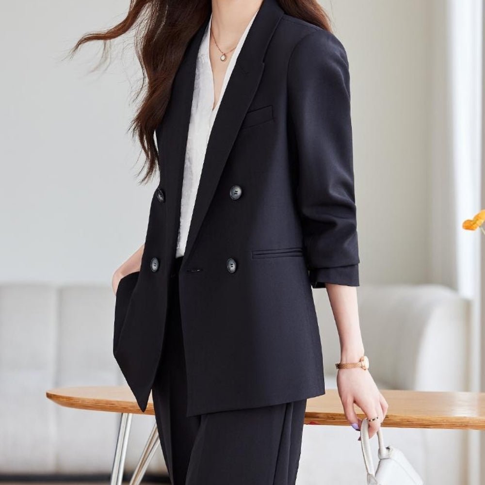 ロングテーラードジャケット・ストレートパンツセットアップ｜オフィスカジュアル レディース 通販【ミレジェネ】