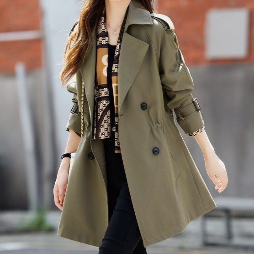 ダブルボタントレンチコート｜オフィスカジュアル レディース 通販