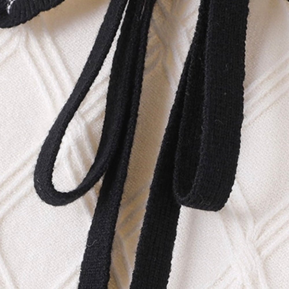 襟付きリボンニット｜オフィスカジュアル レディース 通販【ミレジェネ】