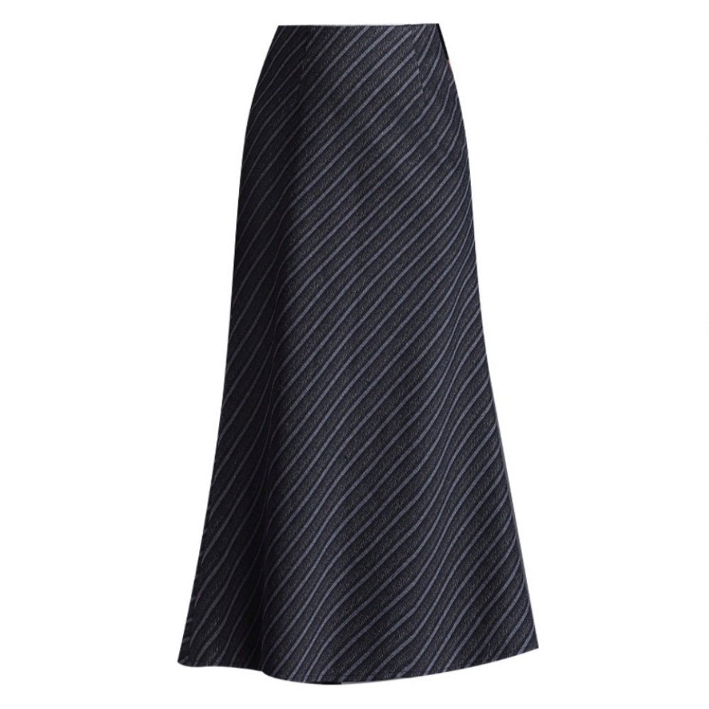 斜めストライプマーメイドスカート｜オフィスカジュアル レディース 通販【ミレジェネ】
