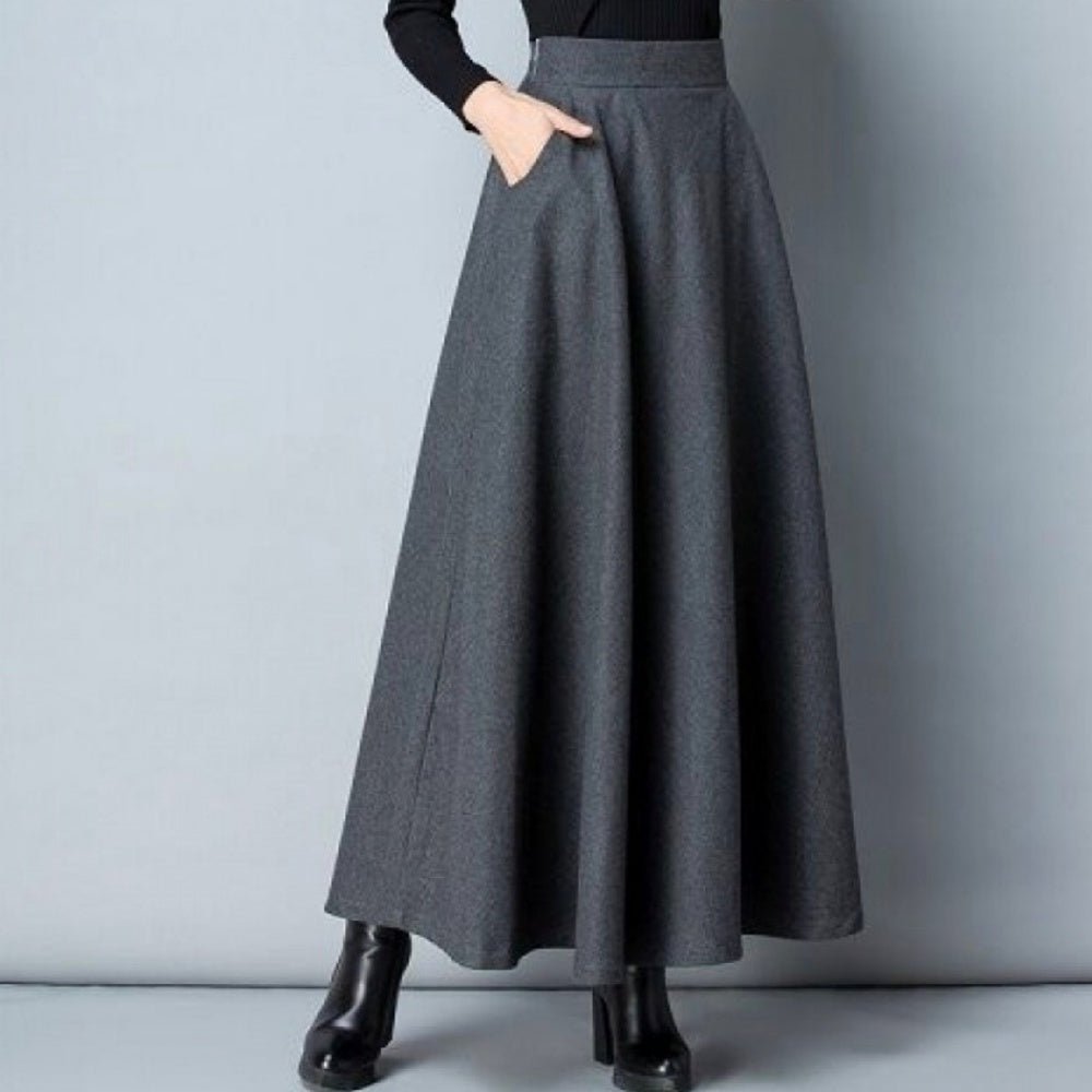 ハイウエストフレアロングスカート｜オフィスカジュアル レディース 通販【ミレジェネ】