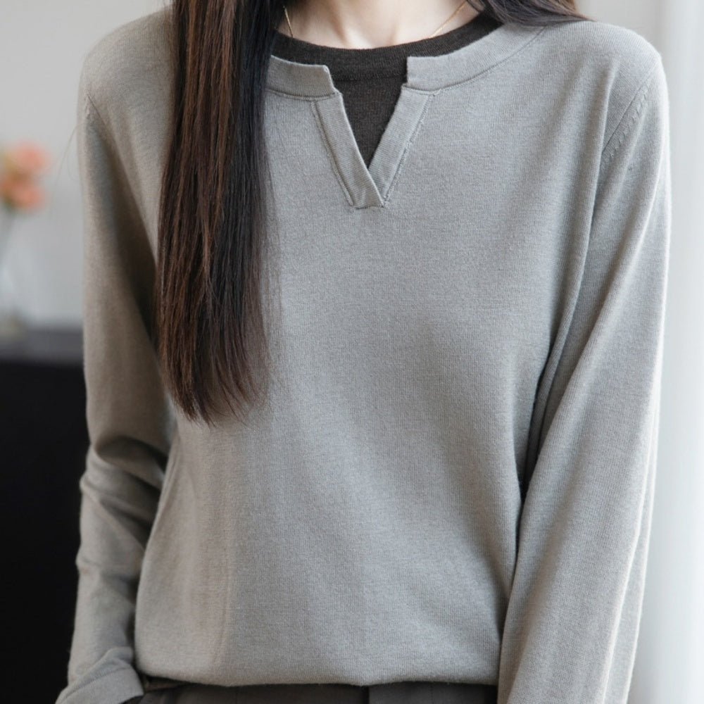 フェイクツーピースニット｜オフィスカジュアル レディース 通販【ミレジェネ】