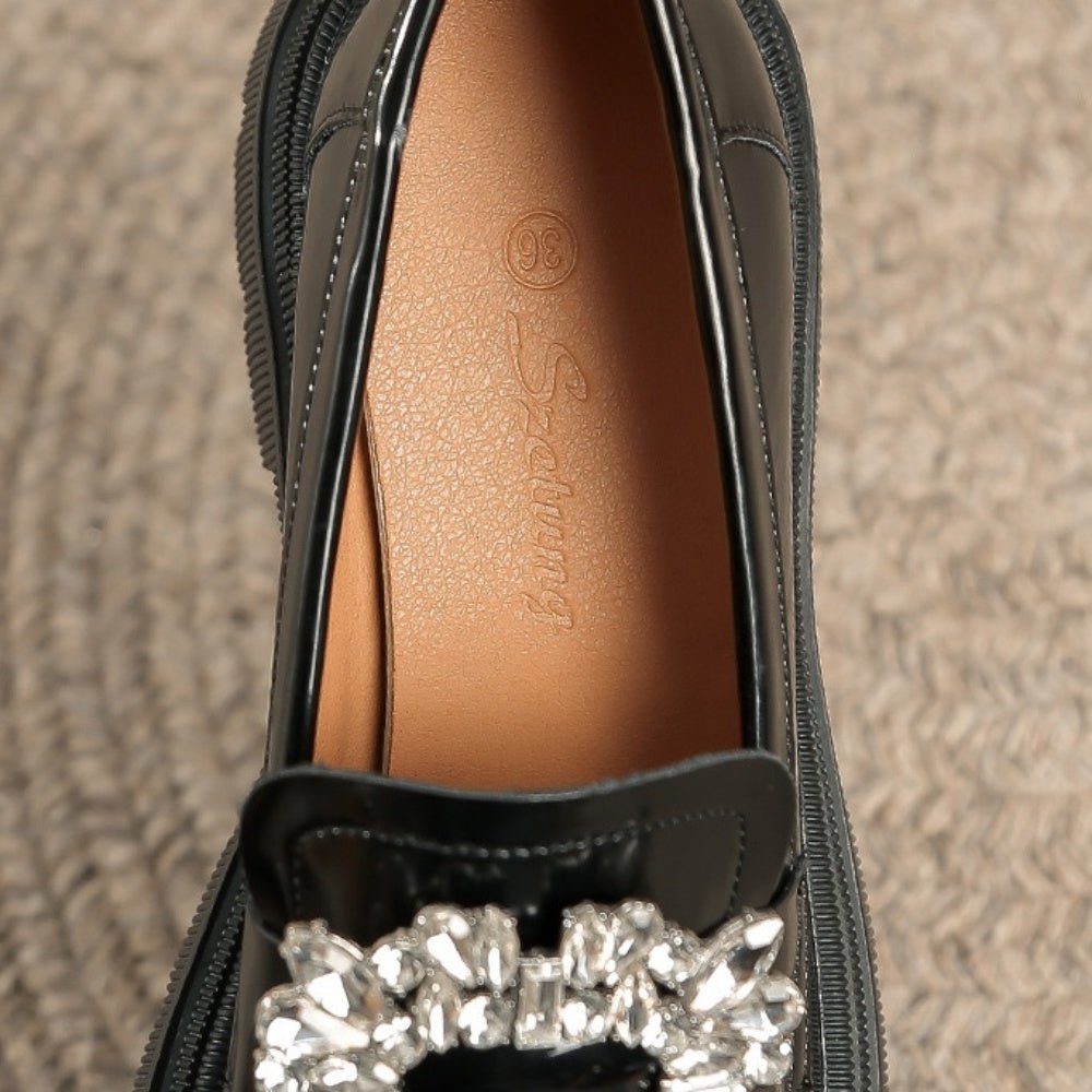 ビジューバックルローファー｜オフィスカジュアル レディース 通販【ミレジェネ】