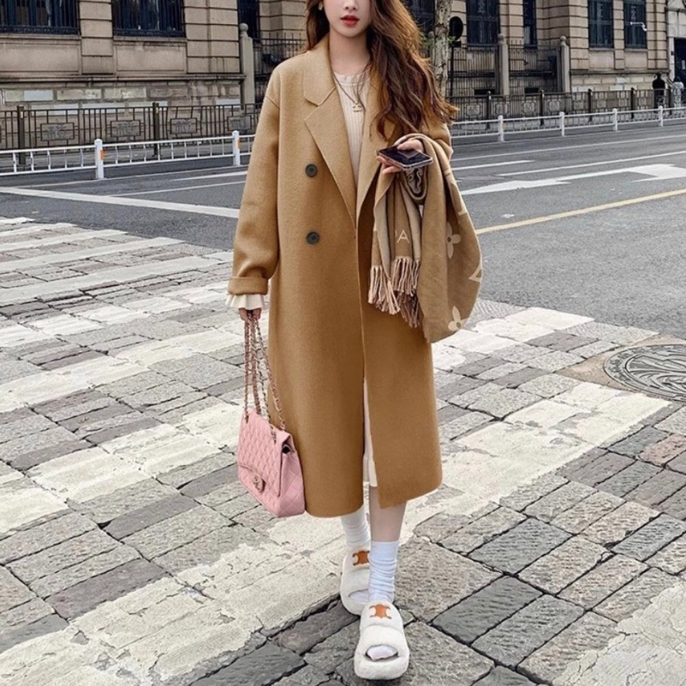 チェスターウールロングコート｜オフィスカジュアル レディース