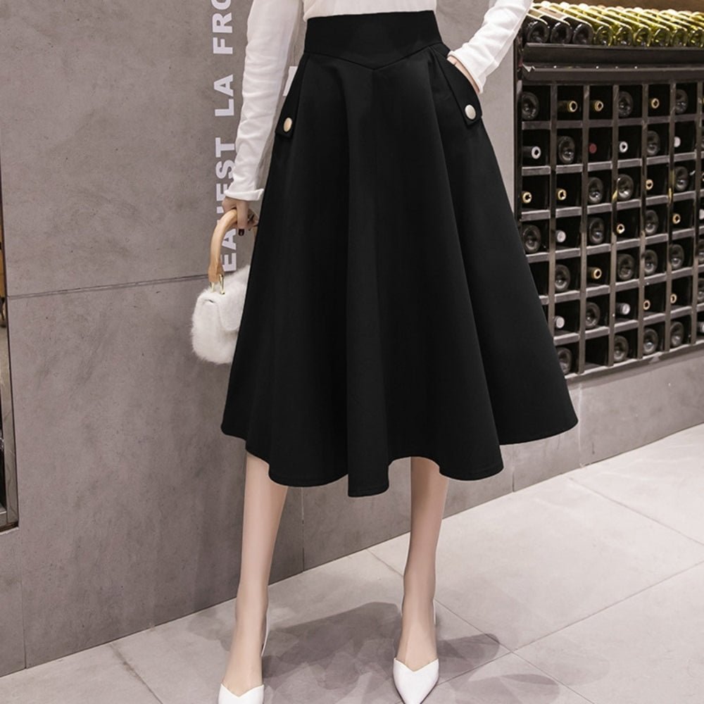 ボールガウンミドル丈スカート｜オフィスカジュアル レディース 通販【ミレジェネ】