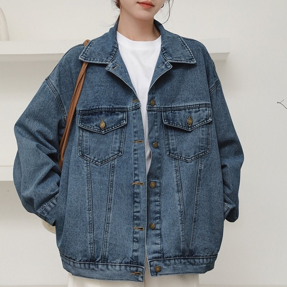 オーバーサイズデニムジャケット｜オフィスカジュアル レディース 通販【ミレジェネ】