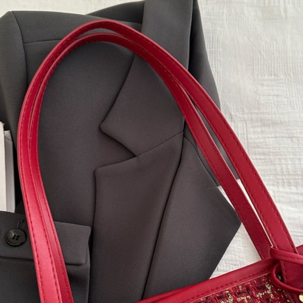 ツイードビッグトートバッグ｜オフィスカジュアル レディース 通販【ミレジェネ】