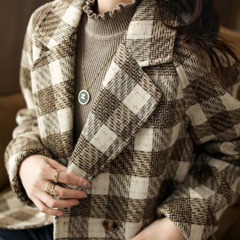 チェック柄コート｜オフィスカジュアル レディース 通販【ミレジェネ】