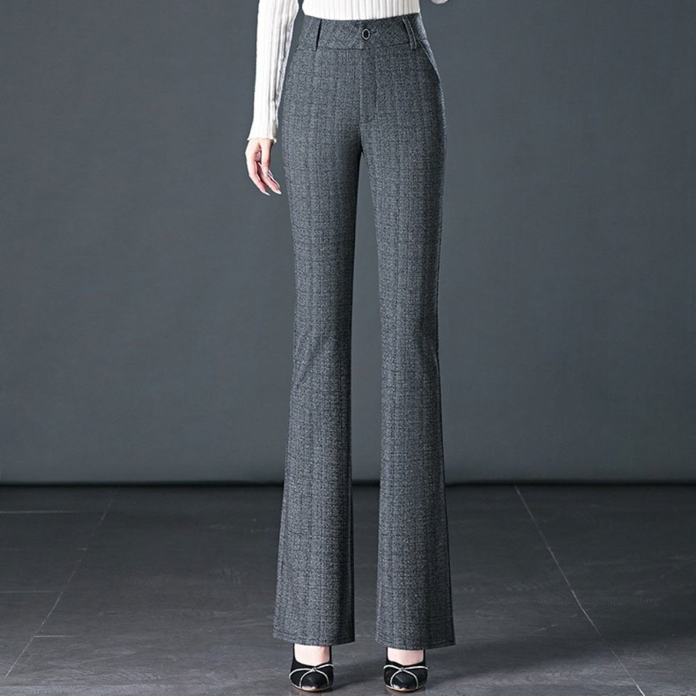 チェック柄フレアパンツ｜オフィスカジュアル レディース 通販【ミレジェネ】