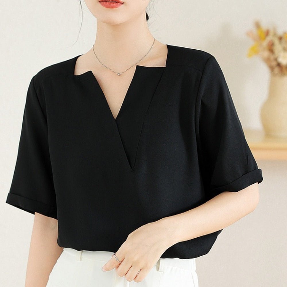 スキッパーカラートップス｜オフィスカジュアル レディース 通販【ミレジェネ】