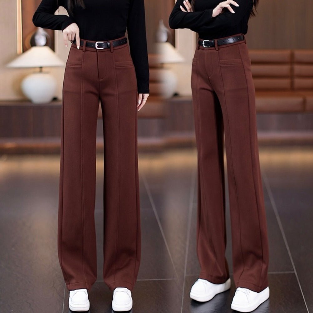 センタープレスシンプルストレートパンツ｜オフィスカジュアル レディース 通販 Millennial Generation【ミレジェネ】