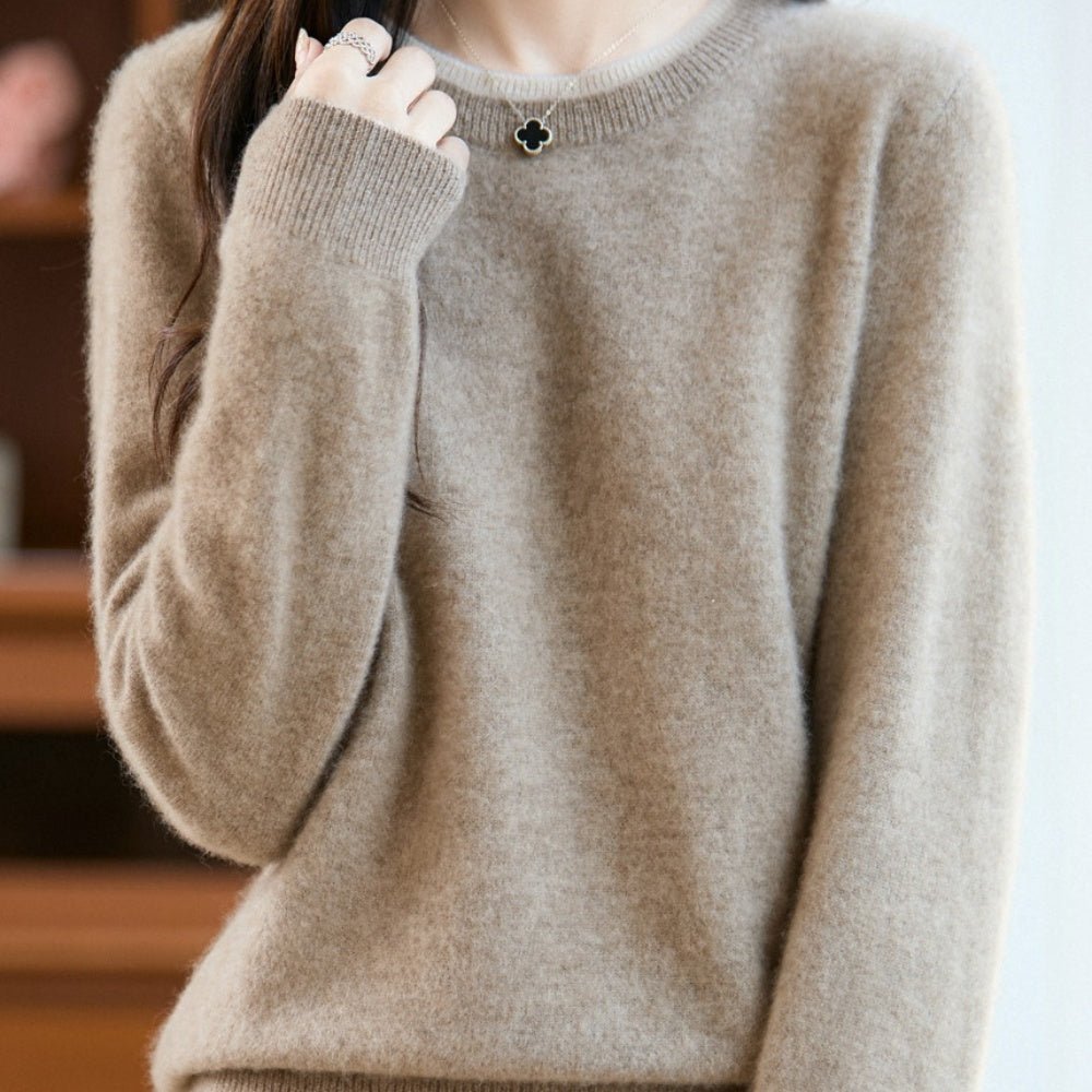 首元バイカラーニット｜オフィスカジュアル レディース 通販【ミレジェネ】