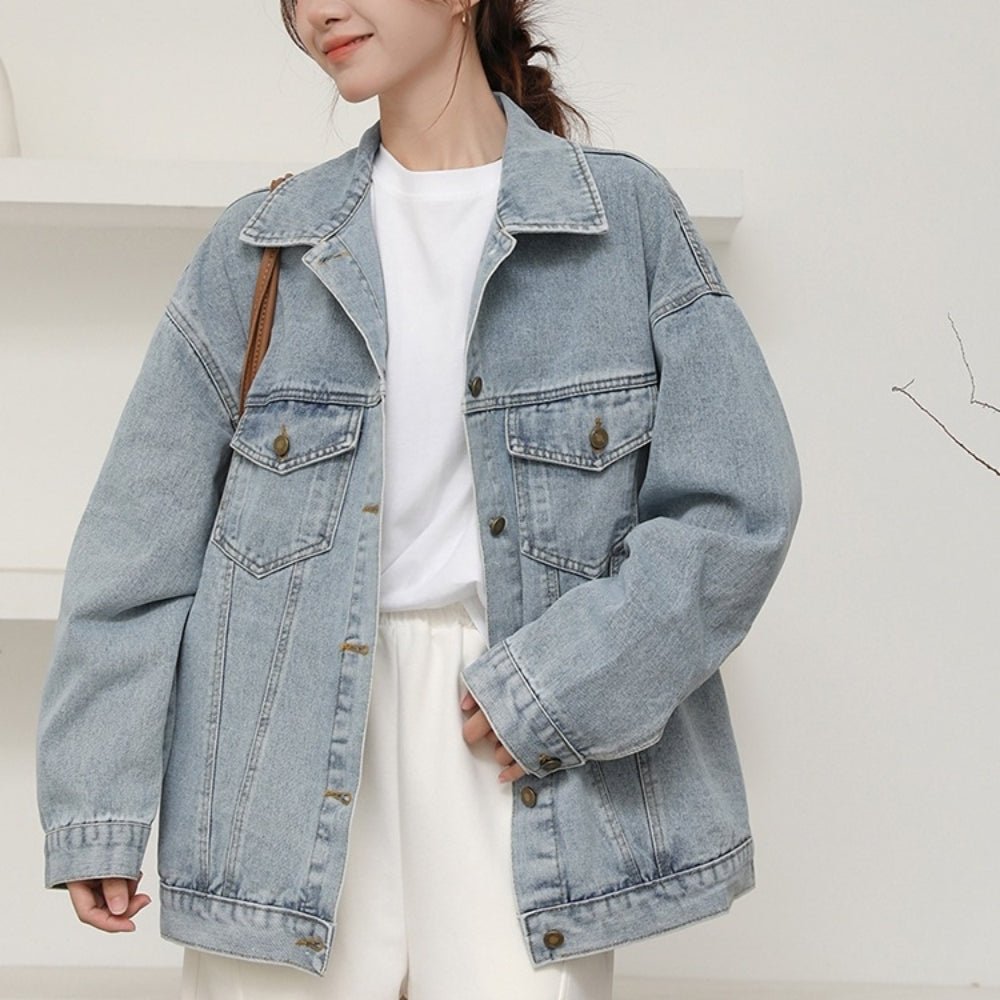 オーバーサイズデニムジャケット｜オフィスカジュアル レディース 通販【ミレジェネ】