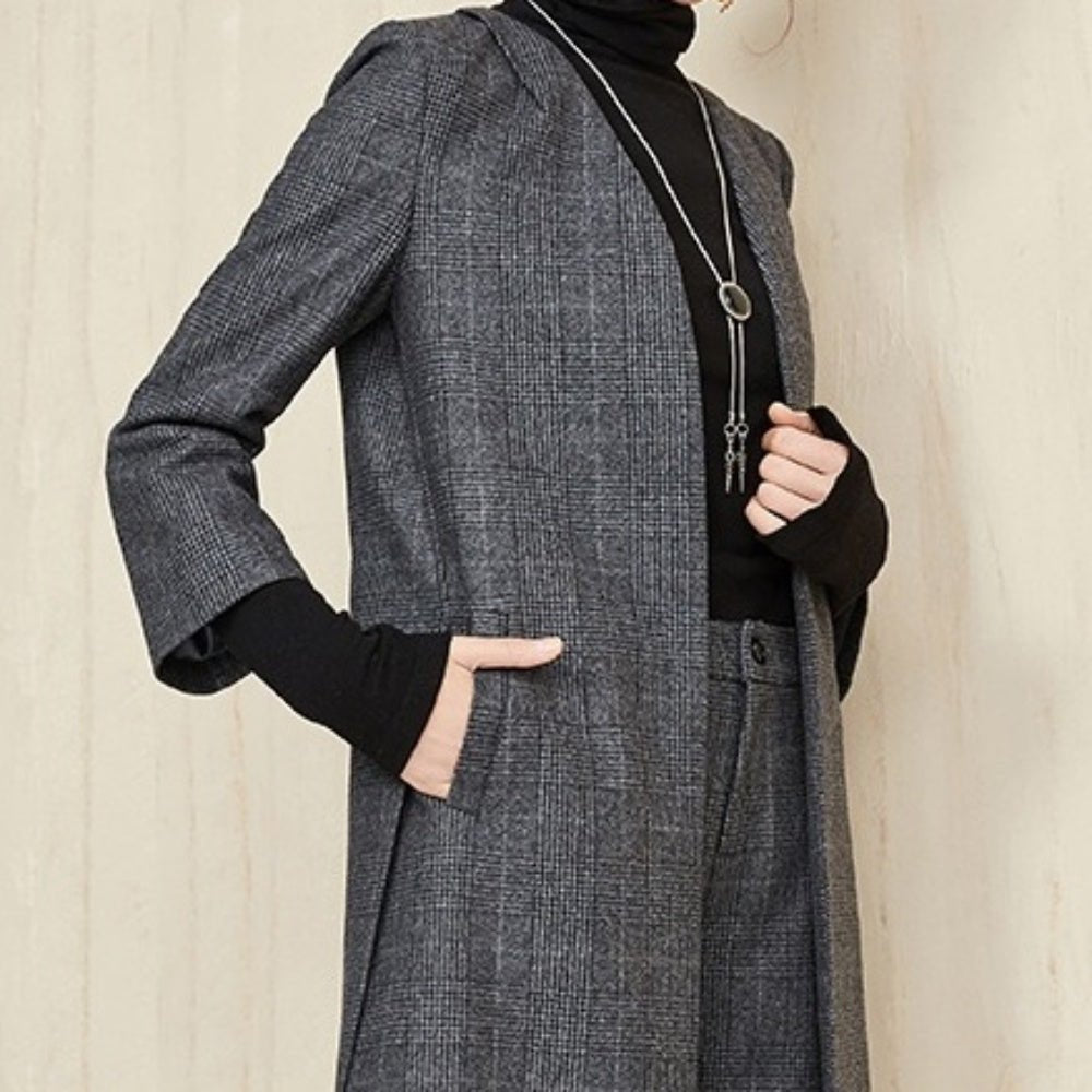 グレンチェック柄セットアップ｜オフィスカジュアル レディース 通販【ミレジェネ】