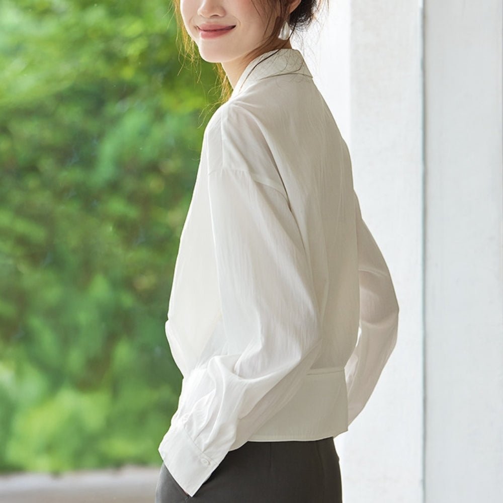 ウエストシェイプブラウス｜オフィスカジュアル レディース 通販【ミレジェネ】