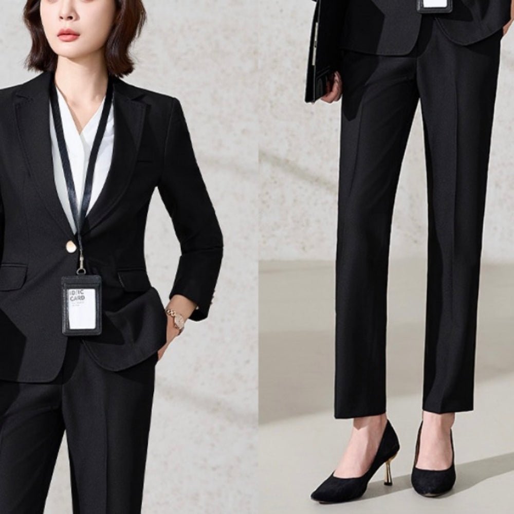 ストレートパンツ・ワンボタンジャケットセットアップ｜オフィスカジュアル レディース 通販【ミレジェネ】