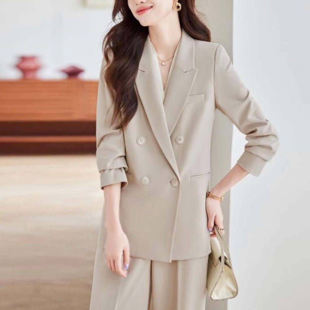 ロングテーラードジャケット・ストレートパンツセットアップ｜オフィスカジュアル レディース 通販【ミレジェネ】