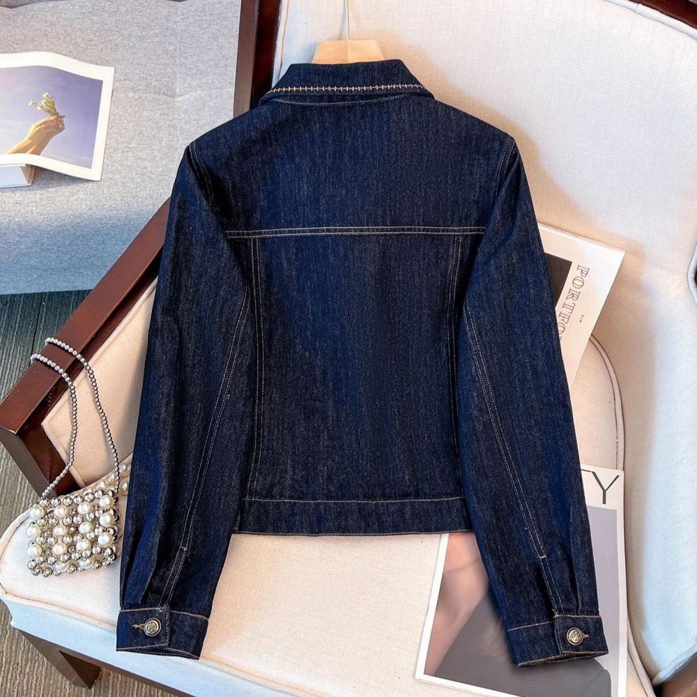 ステッチアクセントデニムジャケット｜オフィスカジュアル レディース 通販【ミレジェネ】