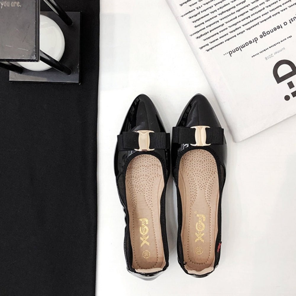 サイドメッシュフラットパンプス｜オフィスカジュアル レディース 通販【ミレジェネ】