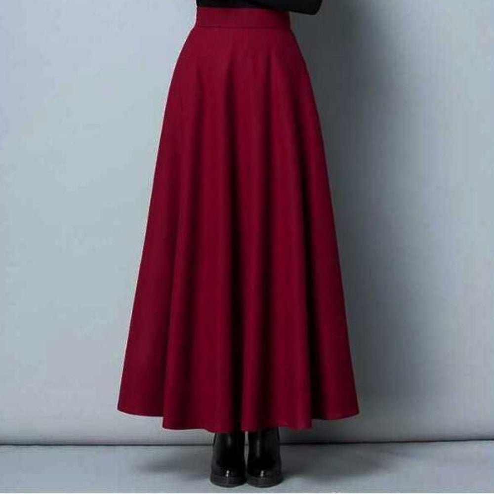 ハイウエストフレアロングスカート｜オフィスカジュアル レディース 通販【ミレジェネ】