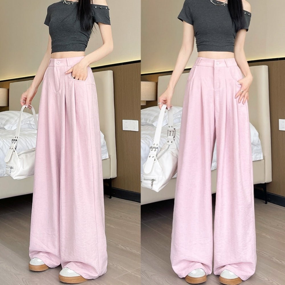 シャーベットカラーワイドパンツ｜オフィスカジュアル レディース 通販【ミレジェネ】