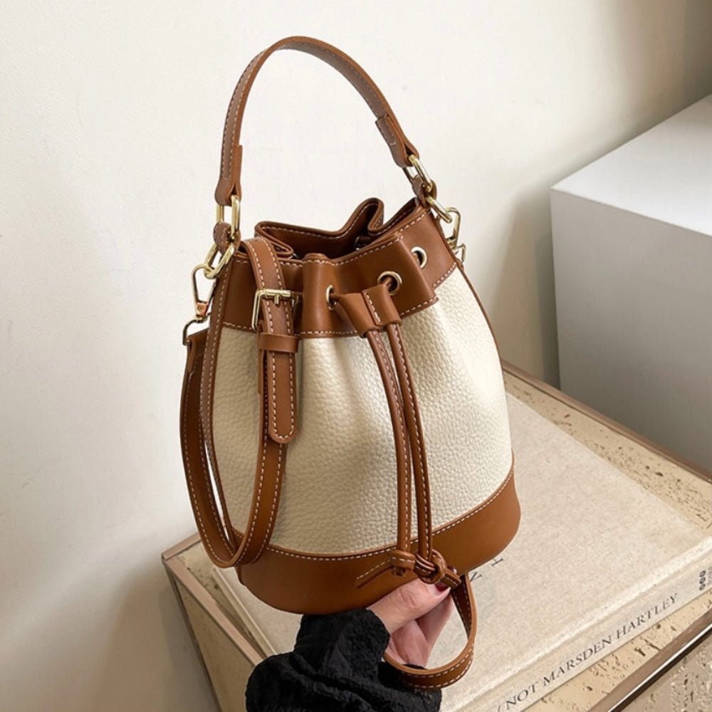 ハンドル付き丸底巾着バッグ｜オフィスカジュアル レディース 通販【ミレジェネ】