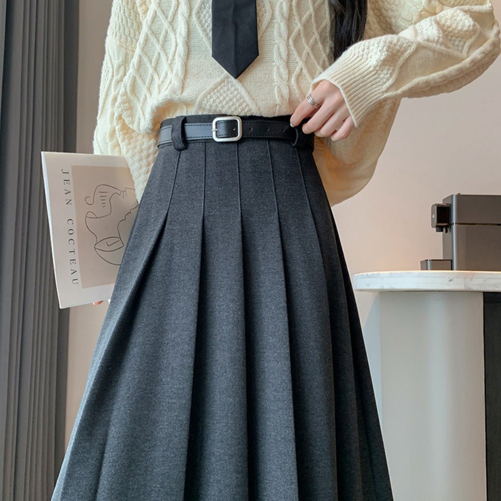 ミモレ丈プリーツスカート｜オフィスカジュアル レディース 通販【ミレジェネ】