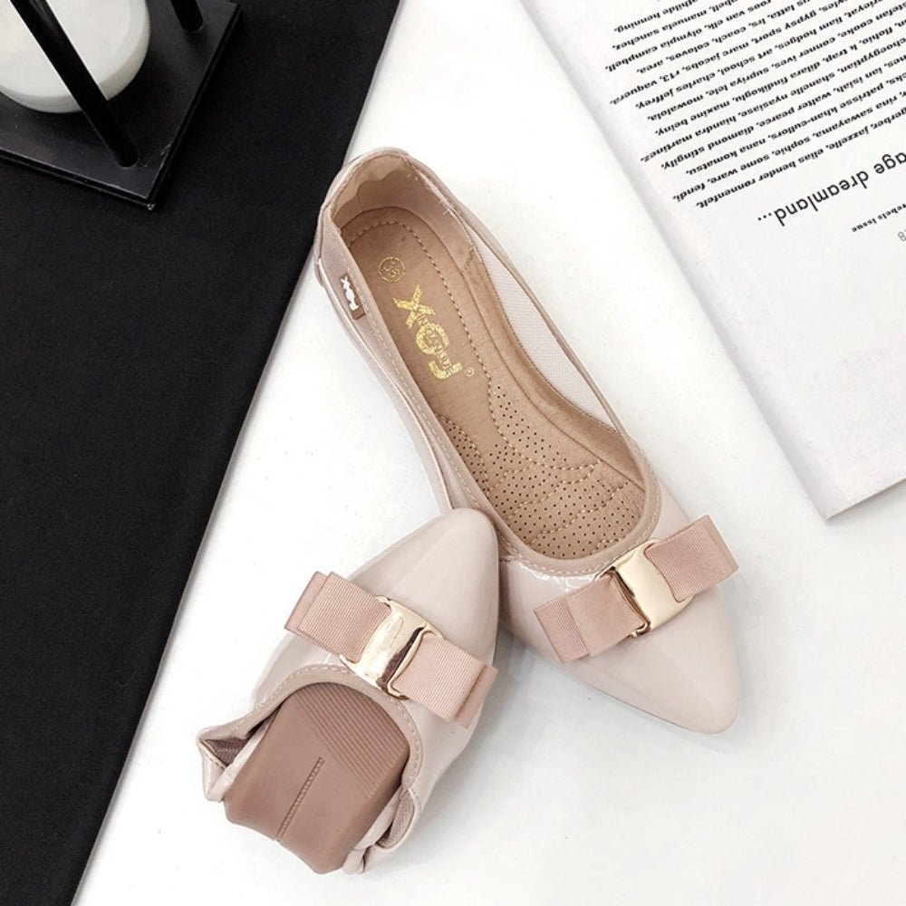 サイドメッシュフラットパンプス｜オフィスカジュアル レディース 通販【ミレジェネ】