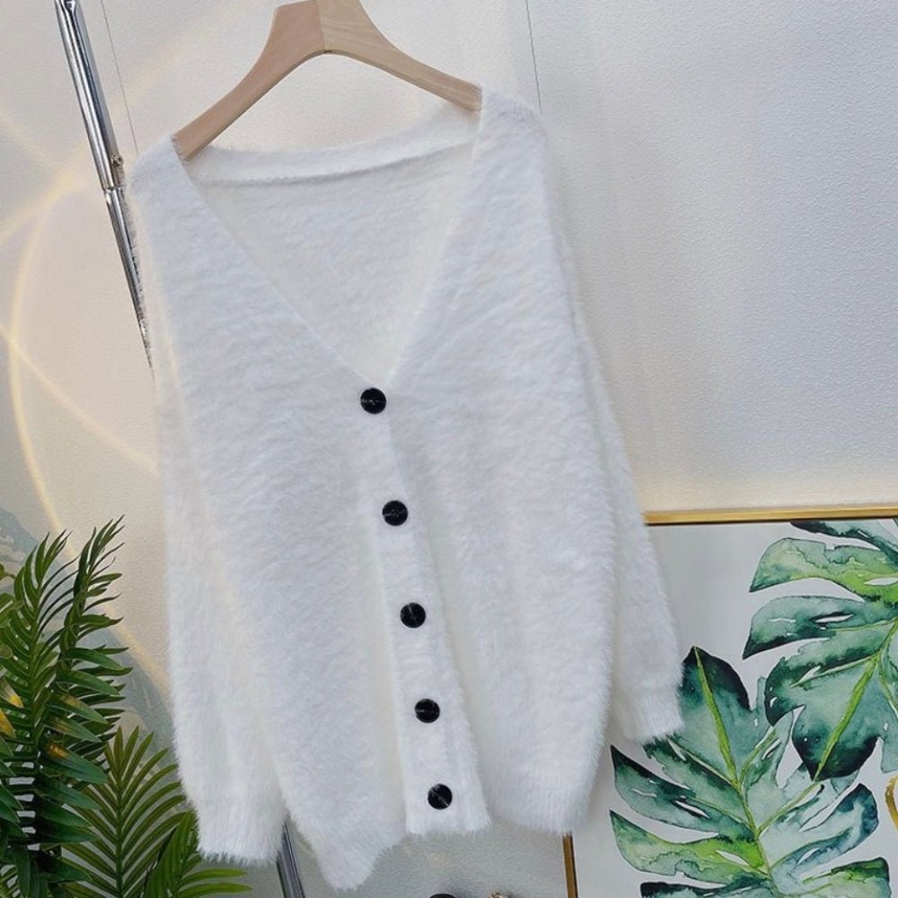 ミディアムシャギーカーディガン｜オフィスカジュアル レディース 通販【ミレジェネ】