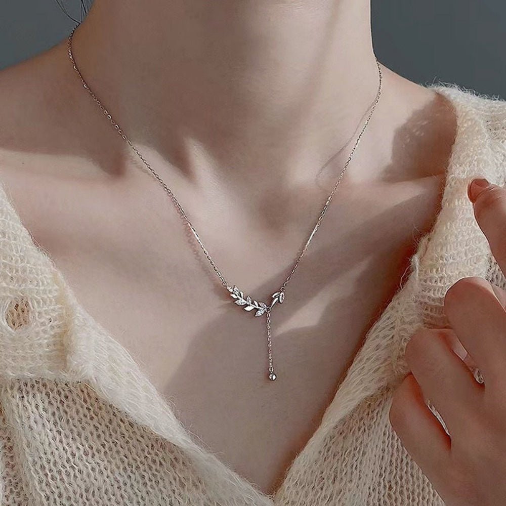 リーフモチーフネックレス｜オフィスカジュアル レディース 通販【ミレジェネ】