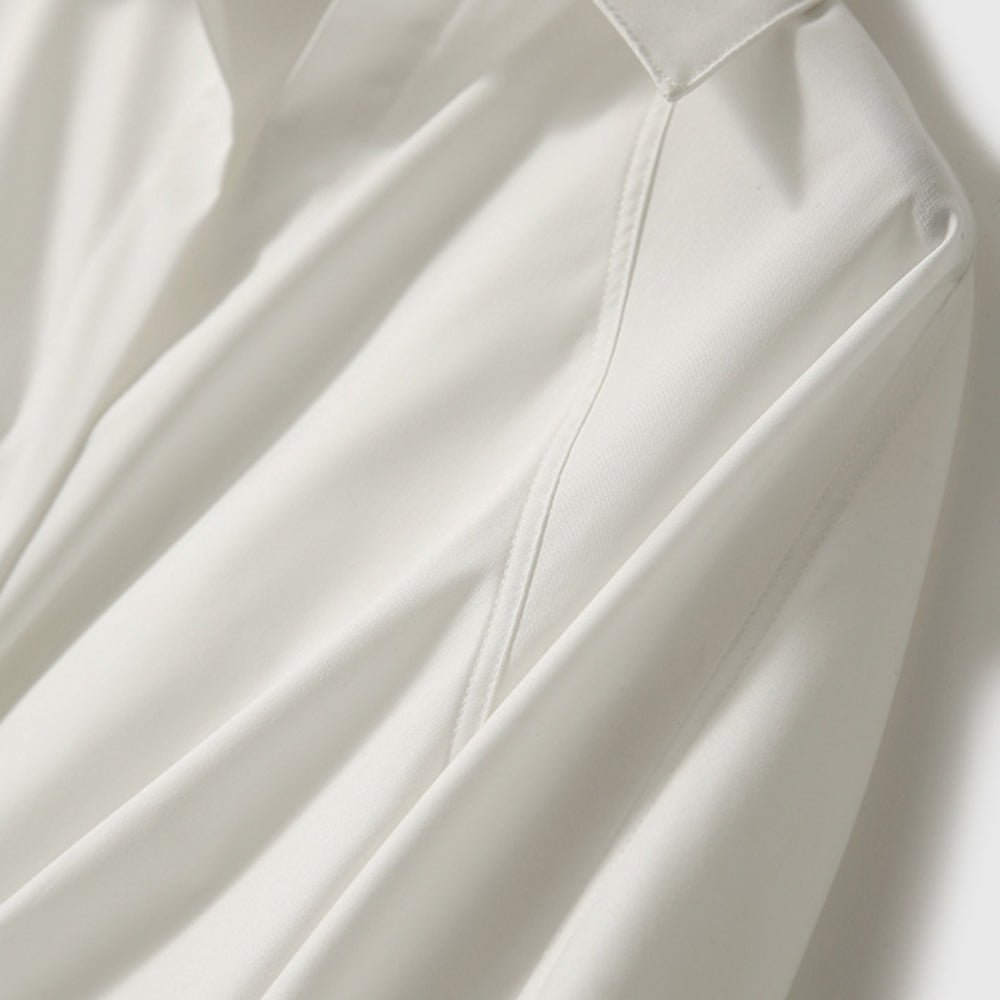 【着痩せ/通勤】ウエストマークレギュラーカラーブラウス [ミレジェネ]｜オフィスカジュアル レディース 通販【ミレジェネ】