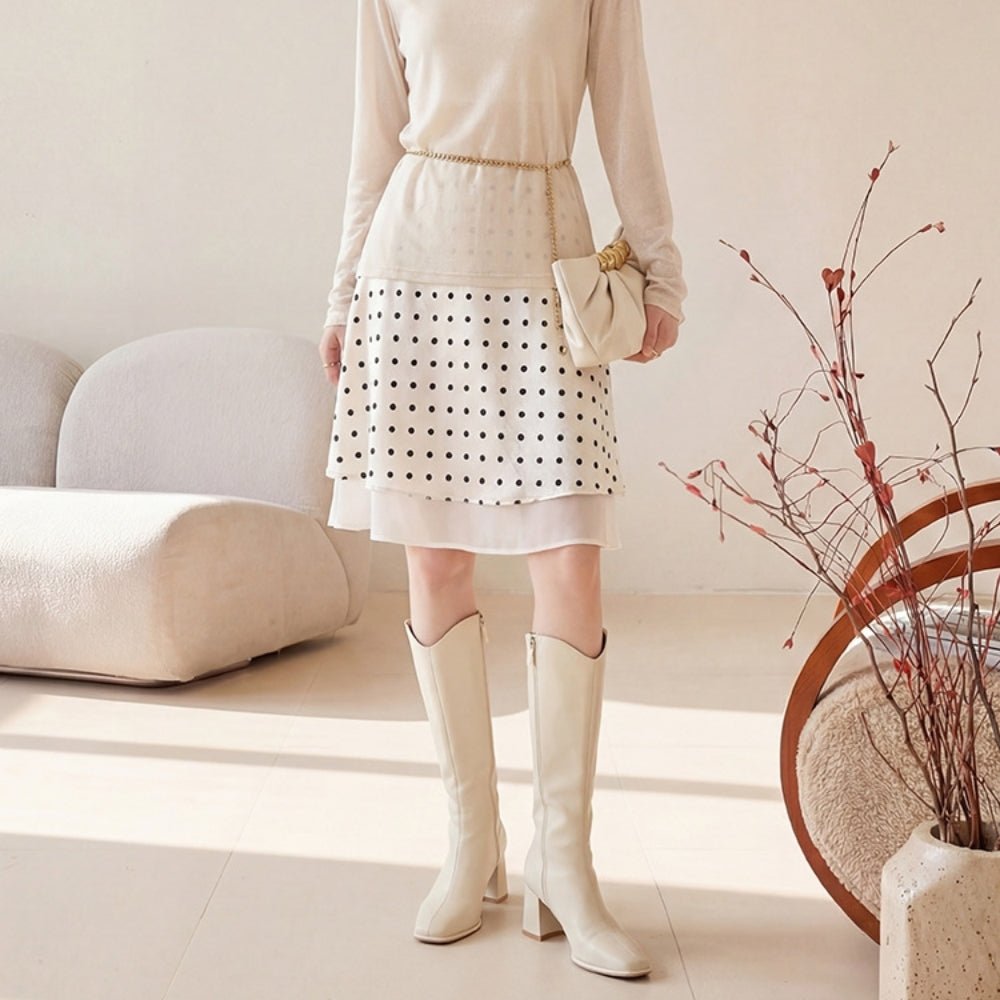 【通勤/きれいめ】サテン地フレアスカート [ミレジェネ]｜オフィスカジュアル レディース 通販【ミレジェネ】