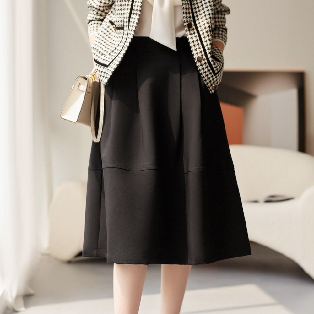 ミモレ丈ゴムウエストフレアスカート｜オフィスカジュアル レディース 通販【ミレジェネ】