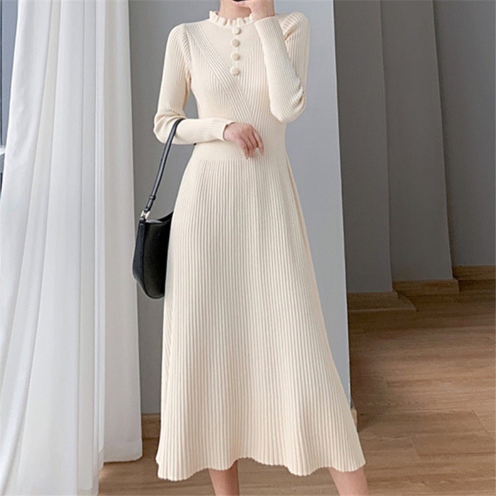 ウエストシェイプニットワンピース｜オフィスカジュアル レディース 通販【ミレジェネ】