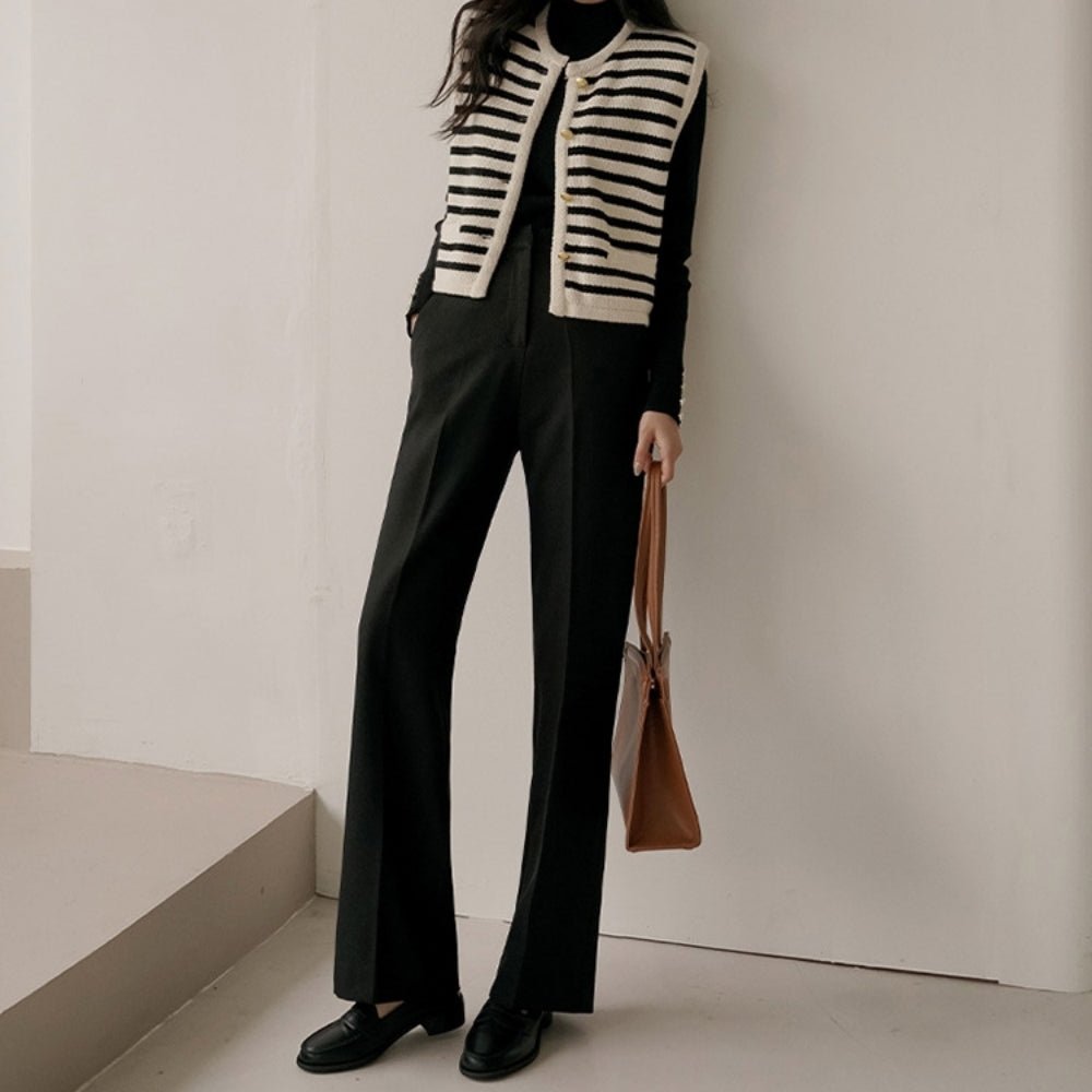 ハイウエストフレアパンツ｜オフィスカジュアル レディース 通販【ミレジェネ】