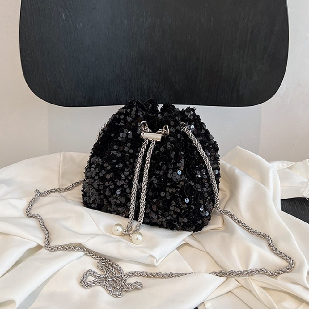 スパンコール巾着 ミニショルダーバッグ｜オフィスカジュアル レディース 通販【ミレジェネ】