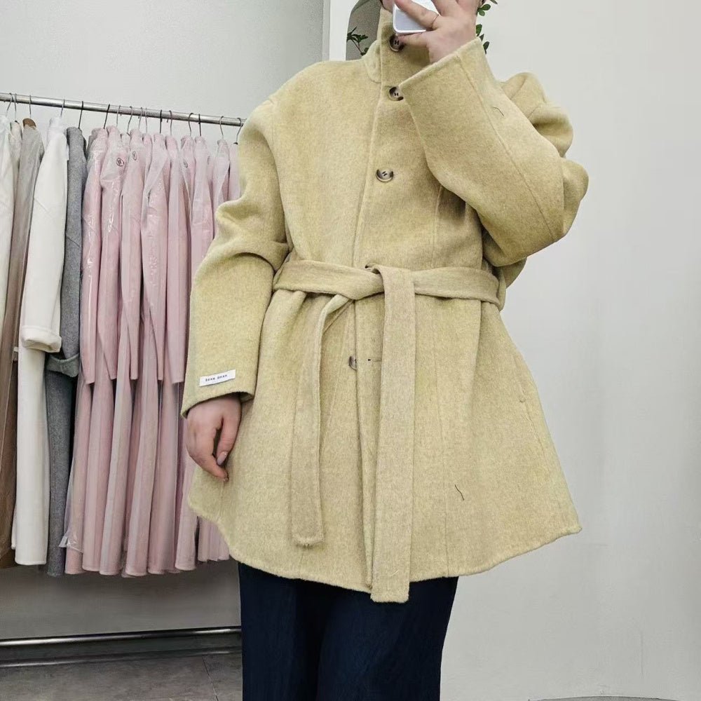 スタンドカラーミドルコート｜オフィスカジュアル レディース 通販【ミレジェネ】