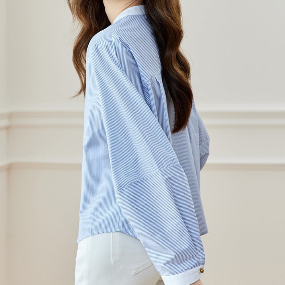 ラウンドネックゆったりシャツ｜オフィスカジュアル レディース 通販【ミレジェネ】