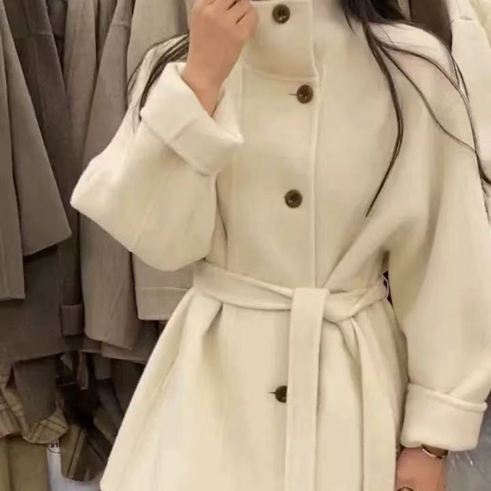 スタンドカラーミドルコート｜オフィスカジュアル レディース 通販【ミレジェネ】