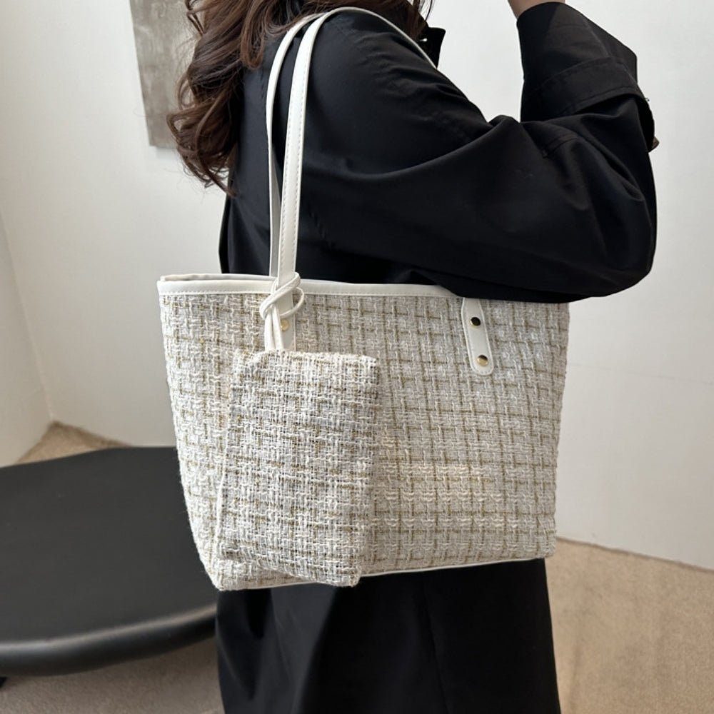 ツイードビッグトートバッグ｜オフィスカジュアル レディース 通販【ミレジェネ】