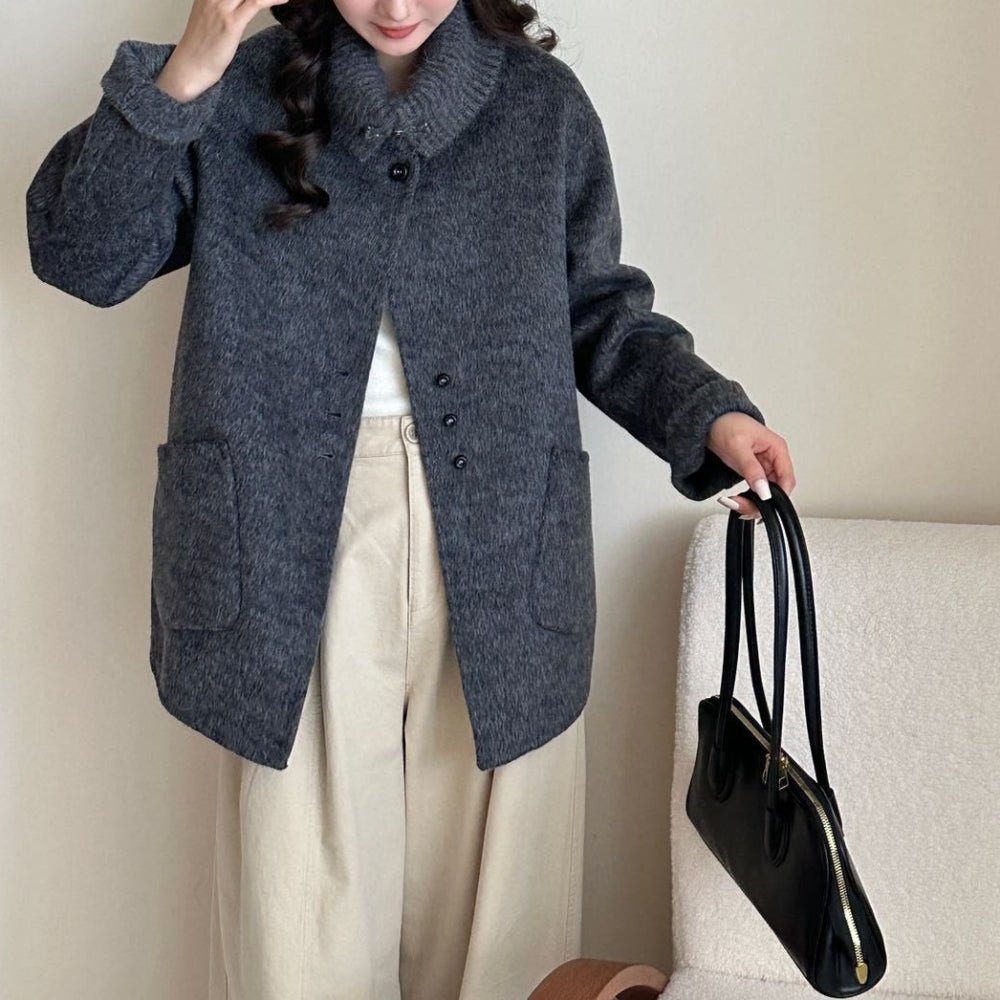 リブタートルショートコート｜オフィスカジュアル レディース 通販【ミレジェネ】